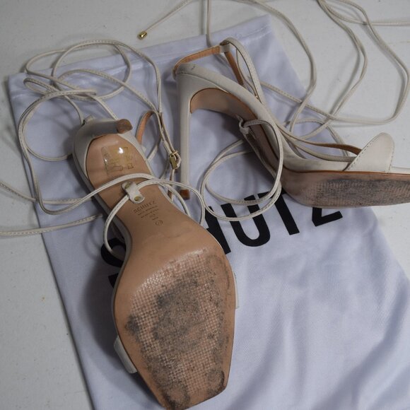 Schutz / Vikki Lace-Up High-Heel Sandals, size 8 - Picture 4 of 6